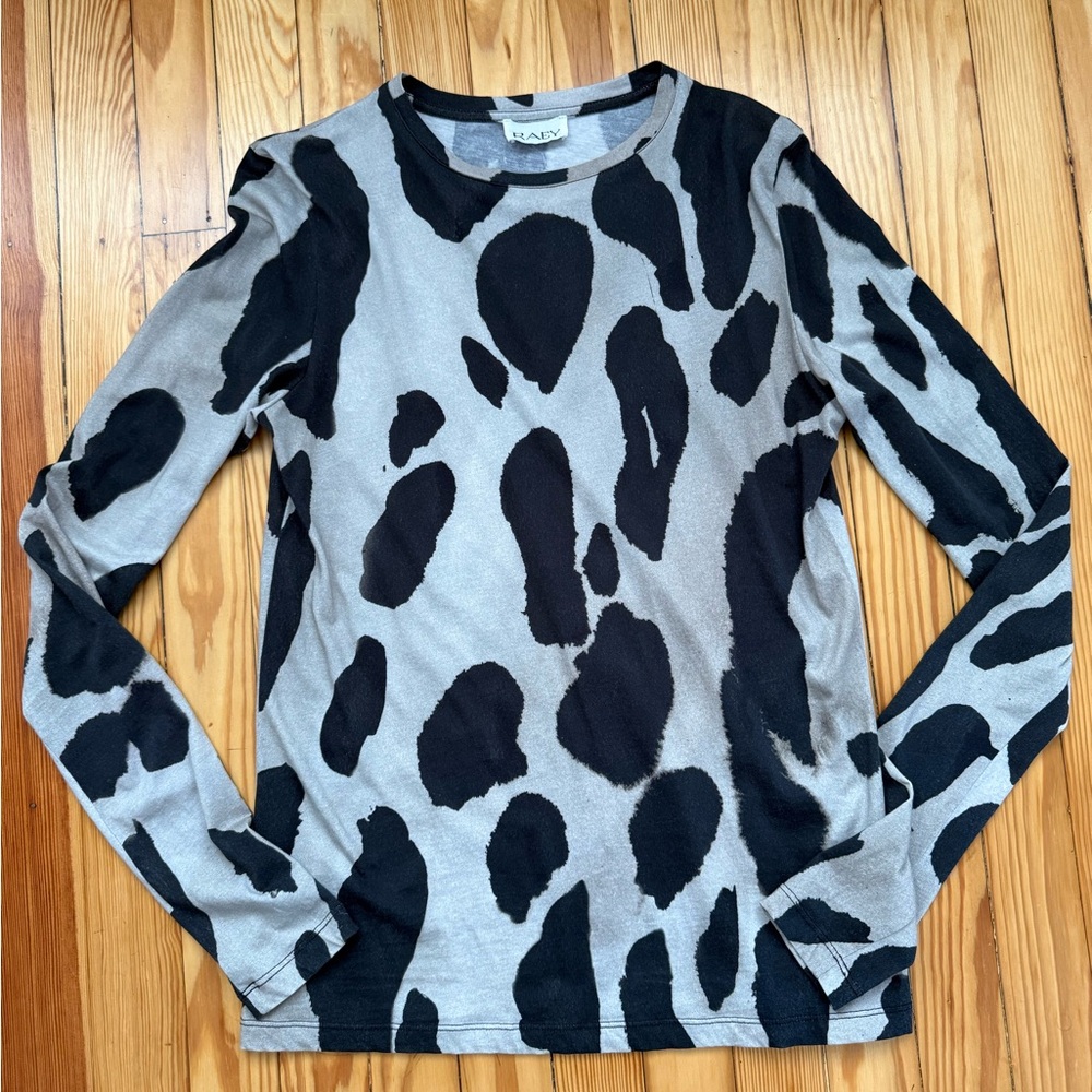 Raey animal print long sleeve tee